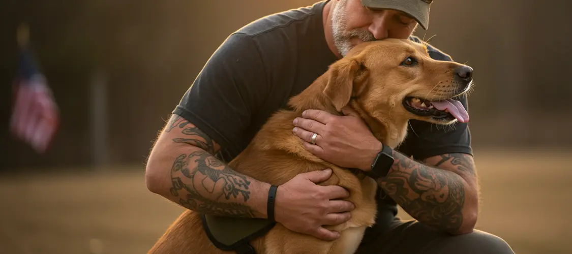 Veteran with Dog